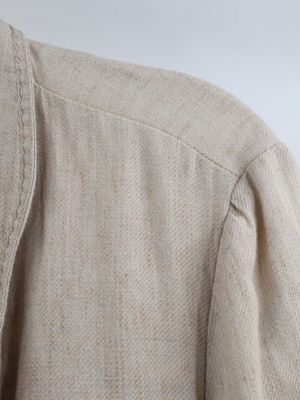 Eileen fisher Blazer Womens medium one Button Single Breasted Linen blend pocket - Picture 2 of 12